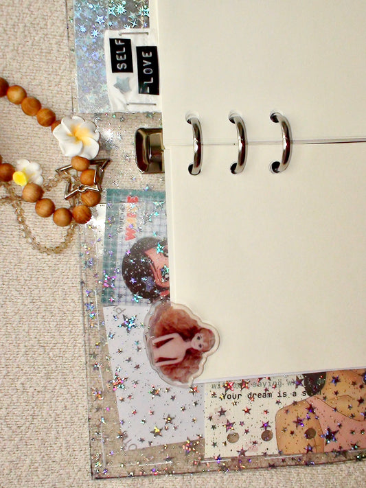 retro doll journal clip