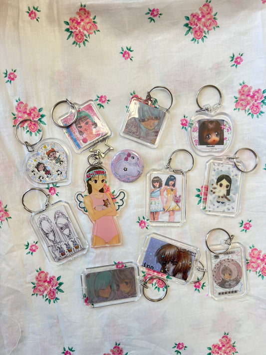 ⋆˚✿˖°🐰ྀི badge & charms collection