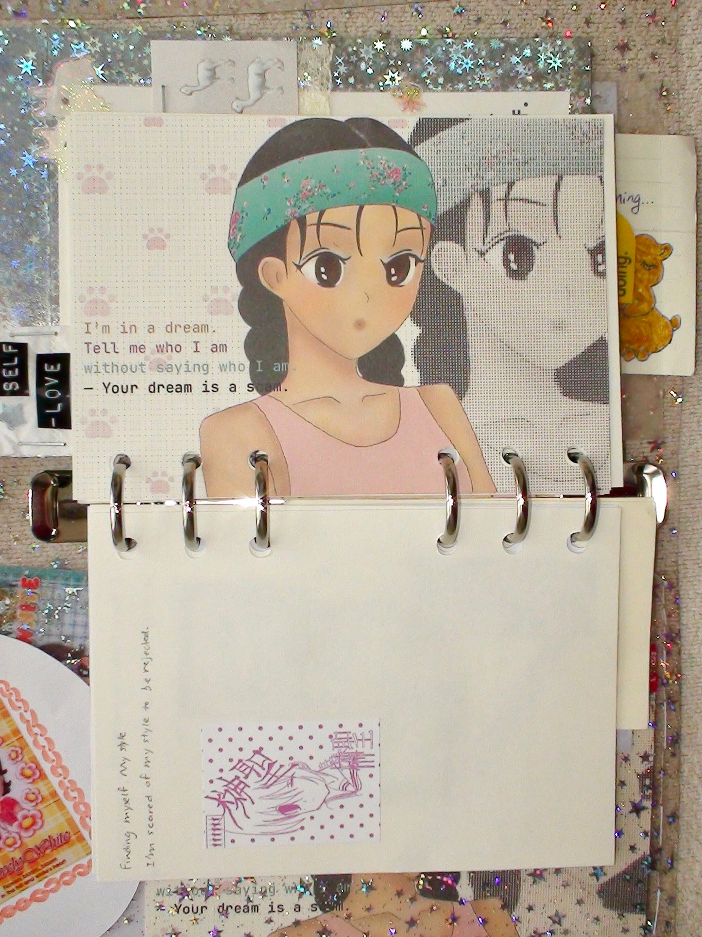 A6 notebook paper {dreamscape}