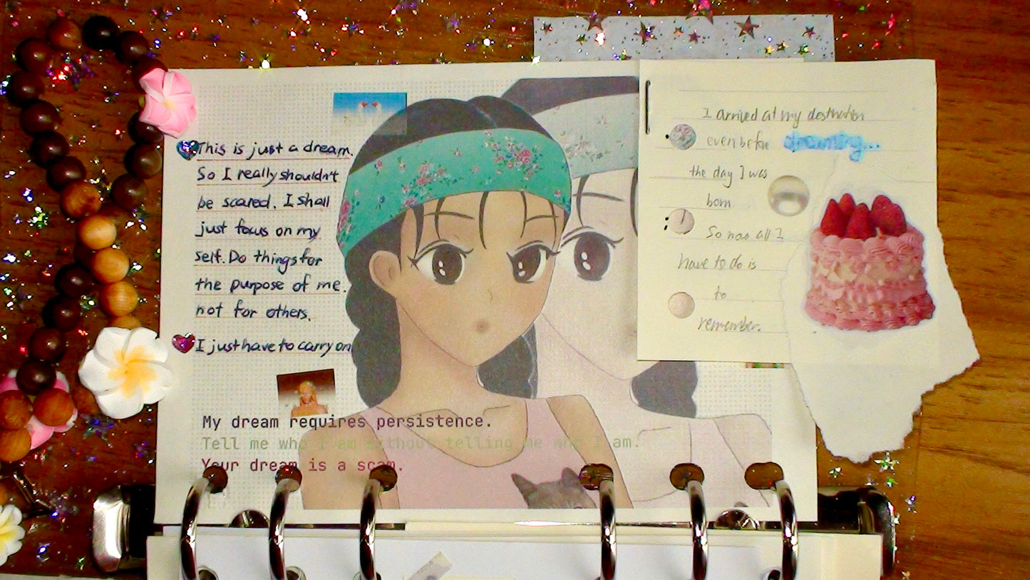 A6 notebook paper {dreamscape}