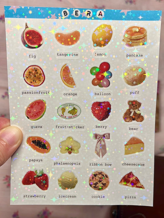 fruit and trinket stickersheet